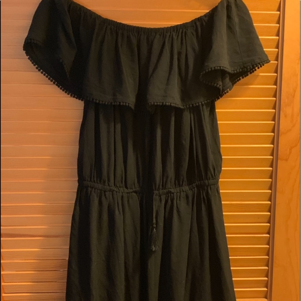 Black Mini off the Shoulder Sundress